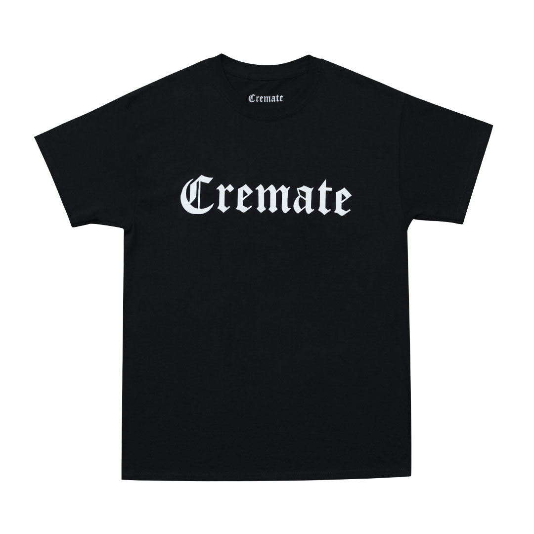 Cremate Logo Tee, Black